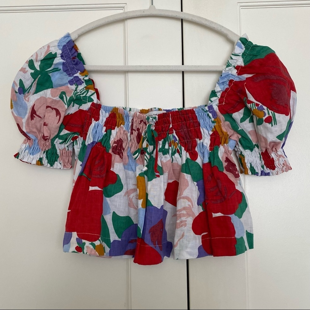 Faithfull The Brand Lilla Top Anita Floral Print - Picture 5 of 9